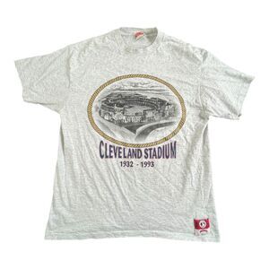 Vintage 1994 Indians Park/Cleveland Stadium T Shirt Nutmeg Made in USA XL